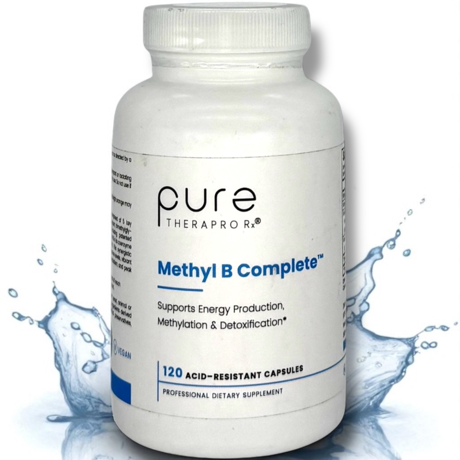 Pure TheraPro Rx Methyl B Complete 120 Ct Active B12 Folate Energy (EXP 11/2026)
