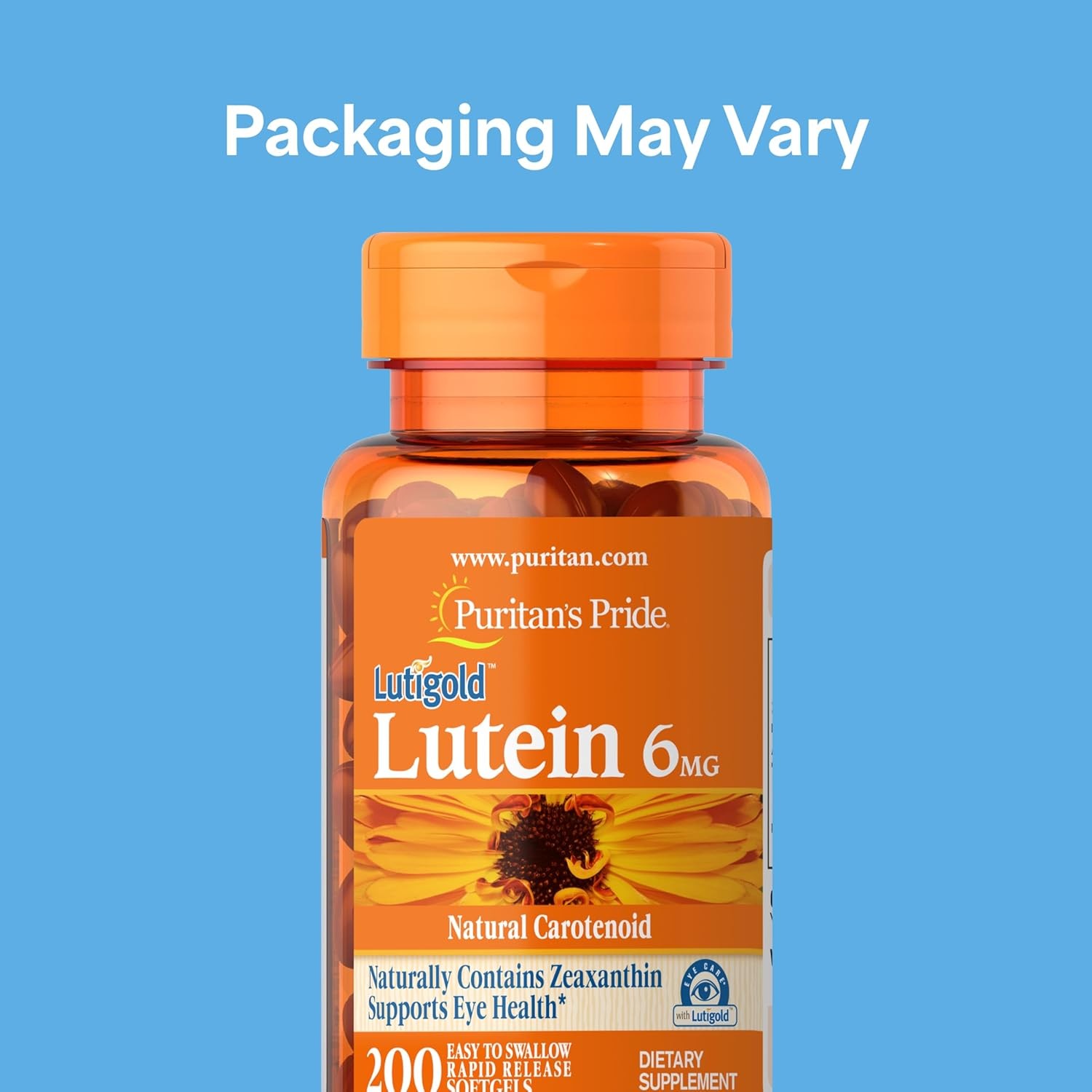 Puritan’s Pride Premium Lutigold™ Lutein Carotenoid 6mg 200 Count (Pack of 1)
