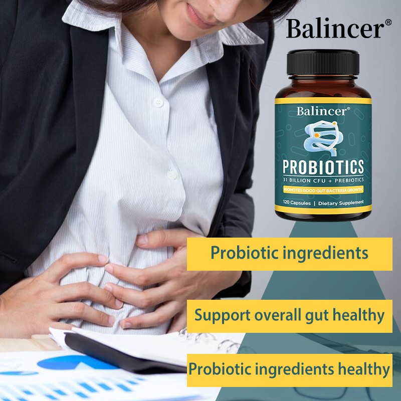 Probiotics+Prebiotics 31 Billion Cfu Support Digestive Gut Health 120 Capsules