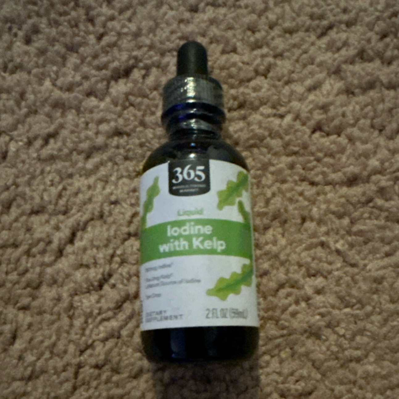 365 Whole Foods Market Liquid Iodine with Kelp Thyroid Support 2 fl oz