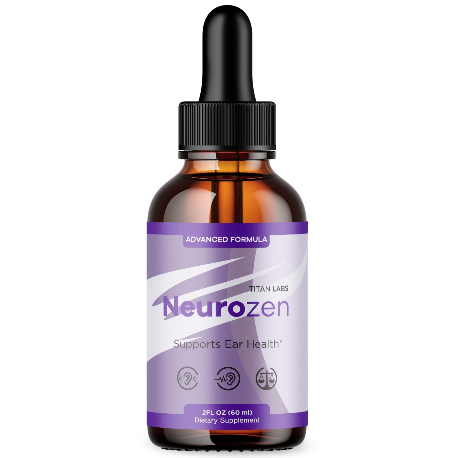 (1 Pack) Neurozen Ear Health Support Drops Natural Neuro Zen Vitamin 30 Servings