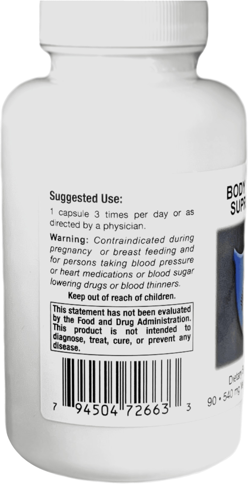 Body Guard – by Supreme Nutrition – 90 Caps – 540 mg