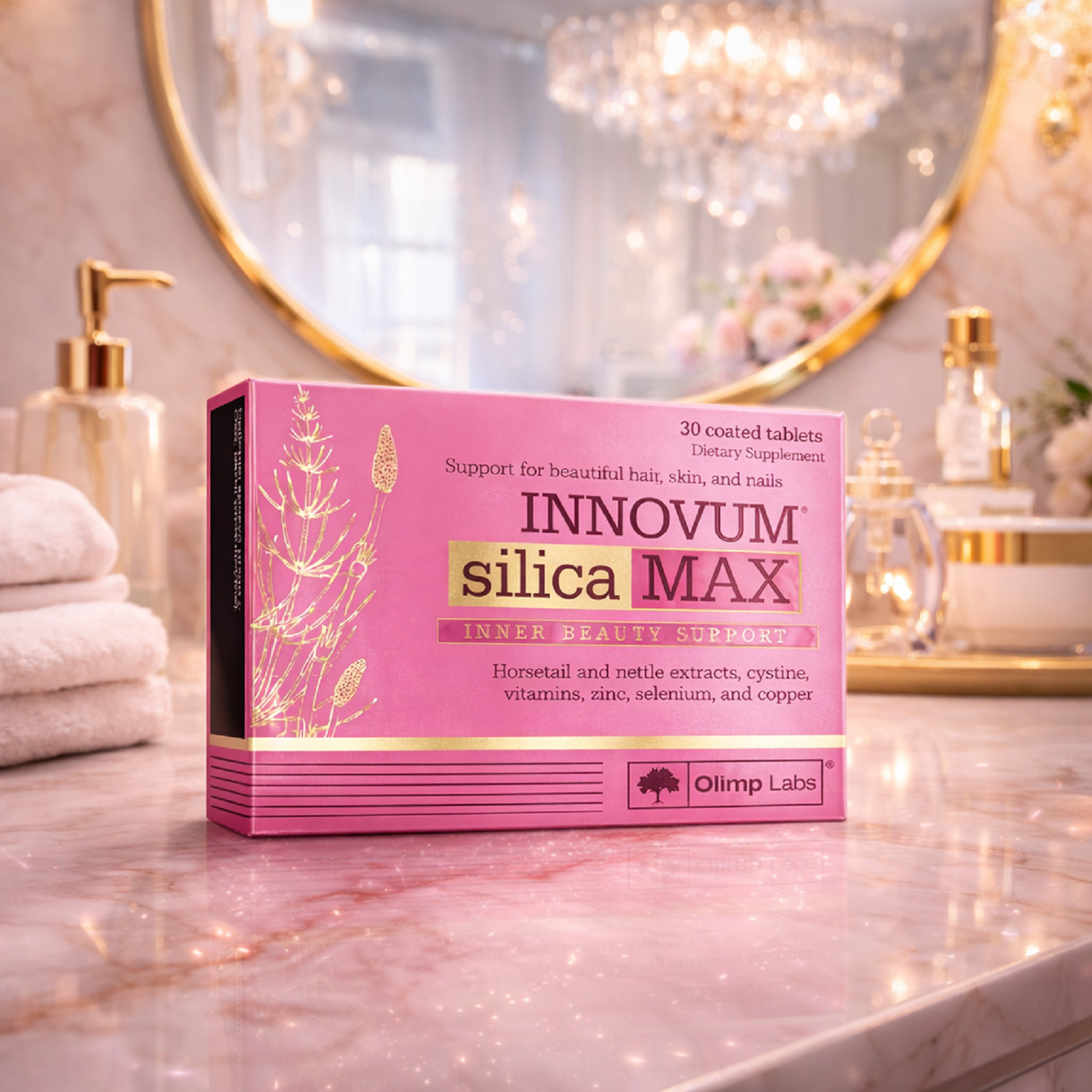 INNOVUM SILICA MAX – 30-240 Tablets – Beautiful hair, healthy skin, strong nails
