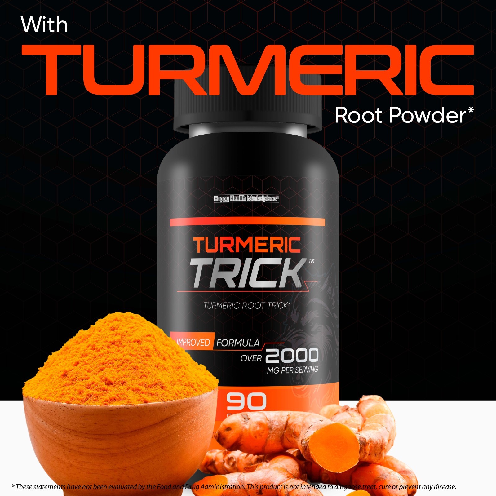 Mukonjo Turmeric Trick – with Vitamin D and Zinc for Men – Turmeric African Root