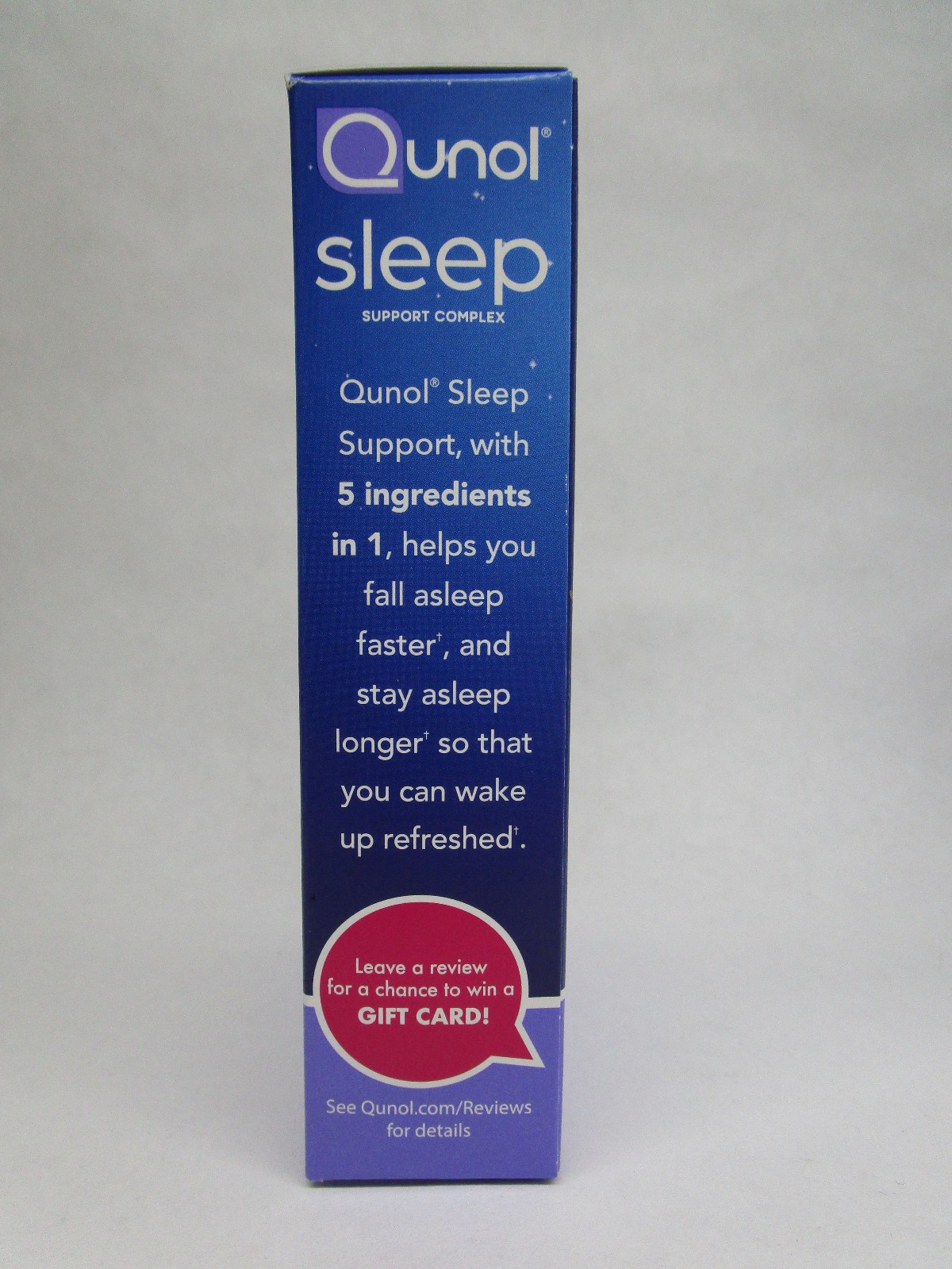 Qunol Sleep Support 5 in 1 Melatonin Ashwagandha GABA Valerian L-Theanine 60 Ct