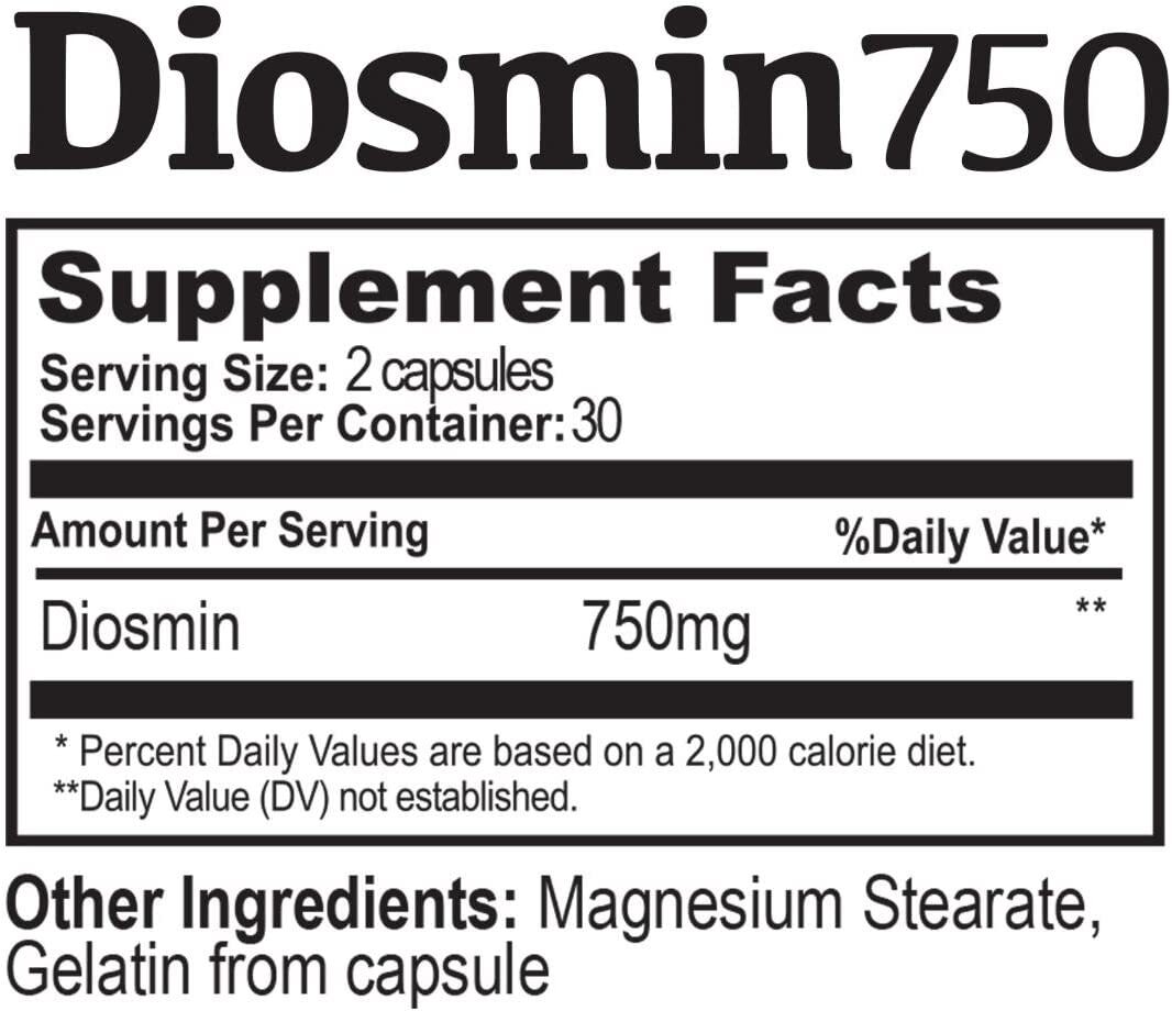 Diosmin & Hesperidin , Varicose Vein Treatment Leg Circulation 750mg