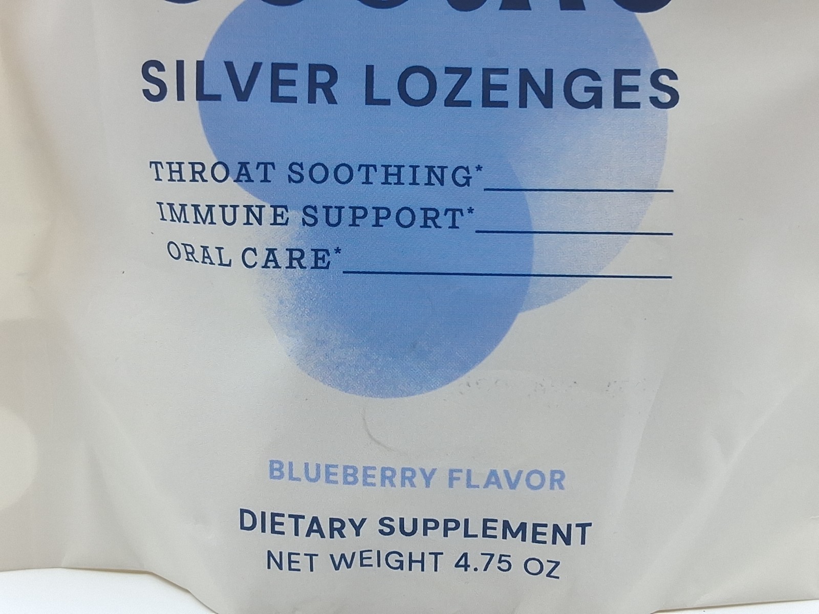 Ameo Life Elevate Lozenges Blueberry Supplement Structured Silver BB 6/2027