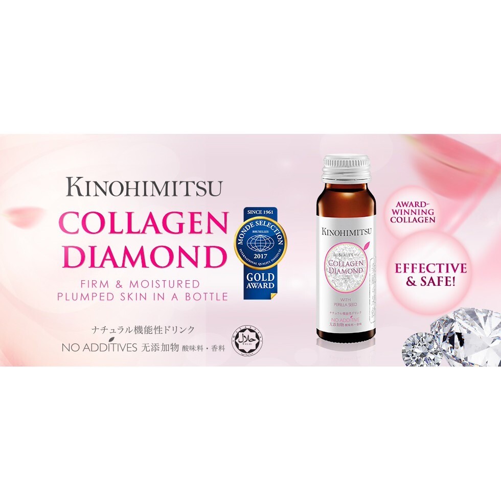 Kinohimitsu Collagen Diamond For Women 5300mg 16’s x 50ml 3 days DHL Express