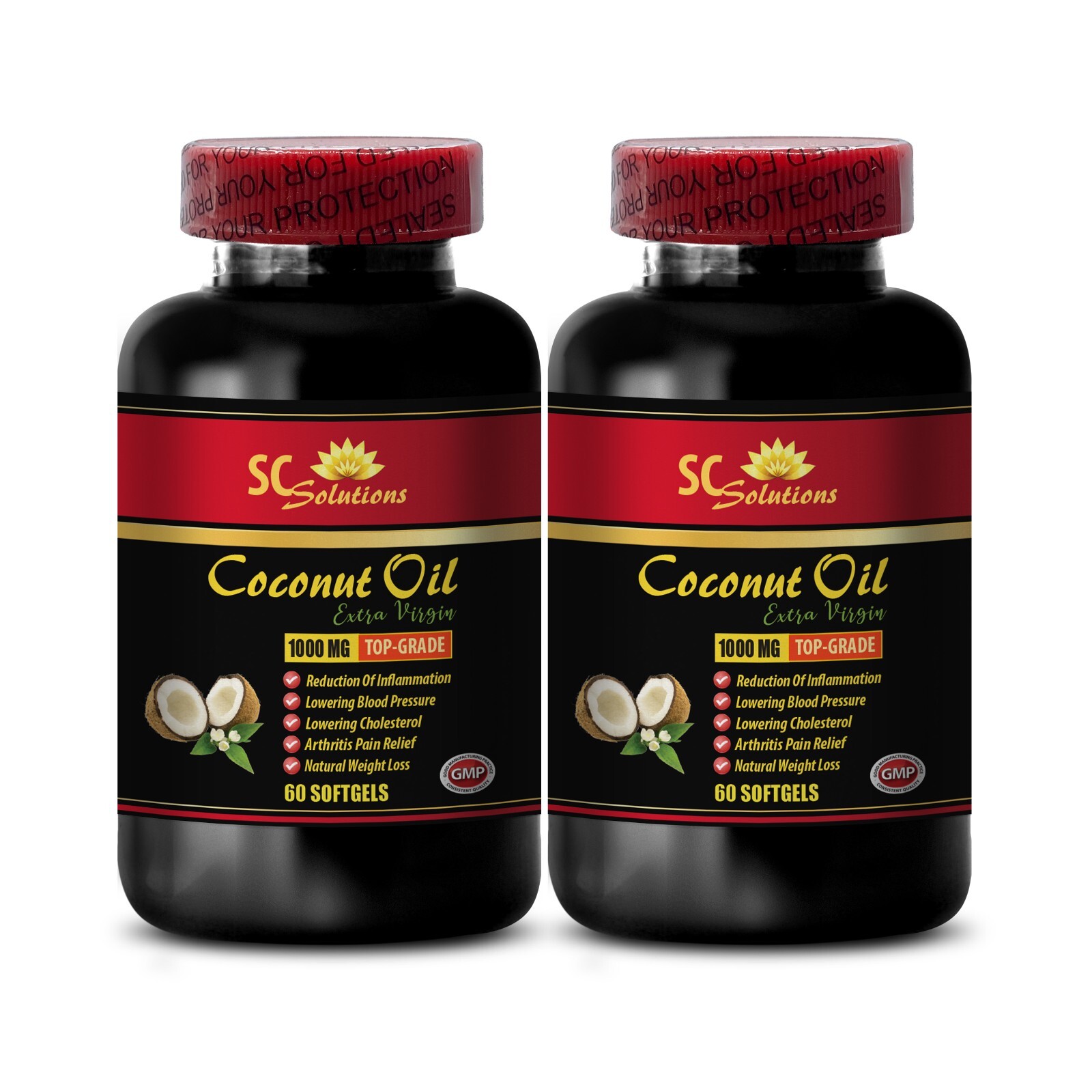 coconut oil for health – ULTRA VIRGIN COCONUT OIL – heart health – 2 Bottles