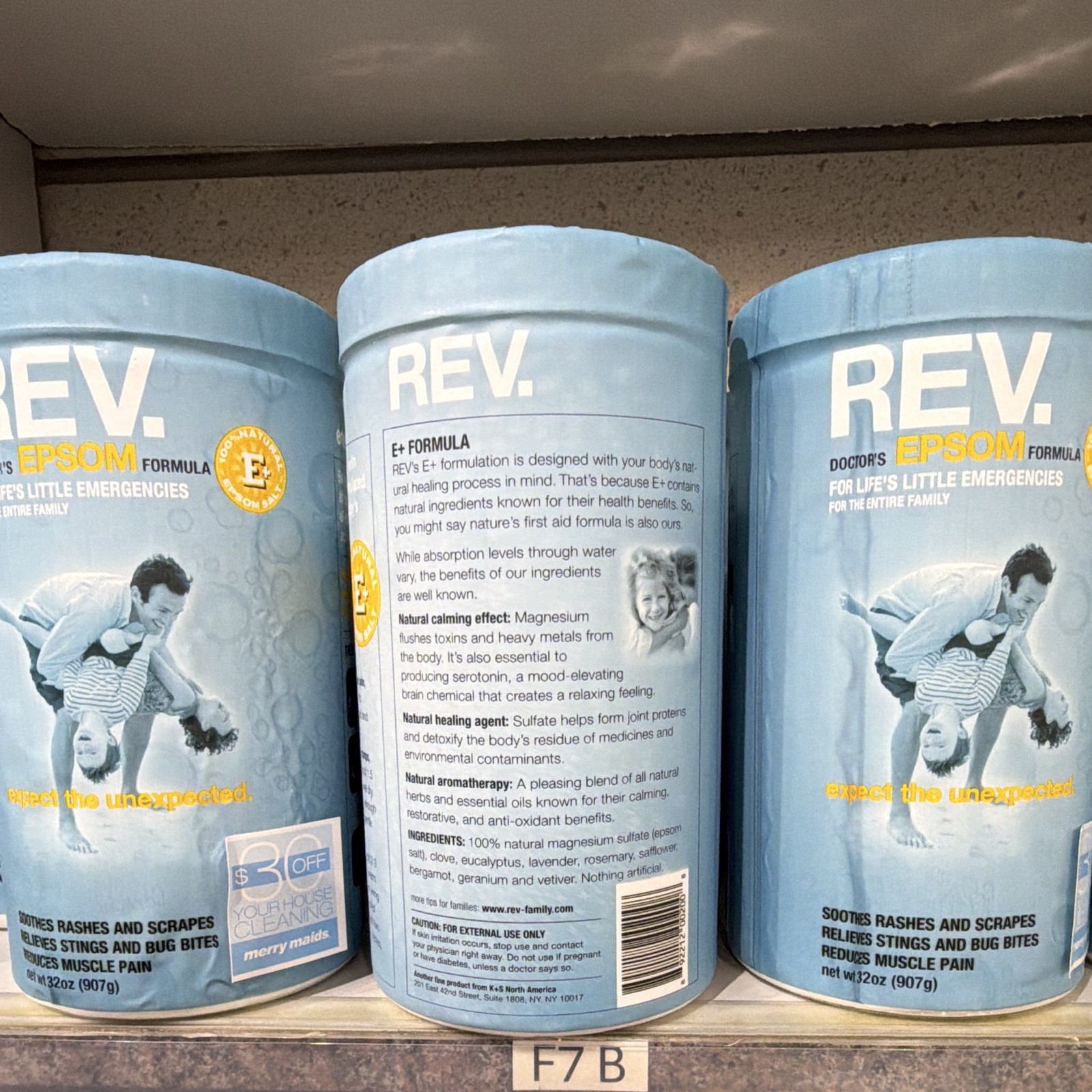 REV. Doctor’s Epsom E+ Formula Crystals Muscle Pain Relief 32 oz (907 g)