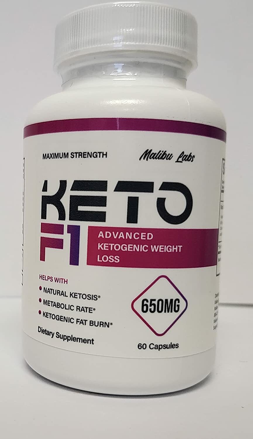 Keto F1, Advanced Formula, Made in The USA, (1 Bottle Pack), 30 Day Supply