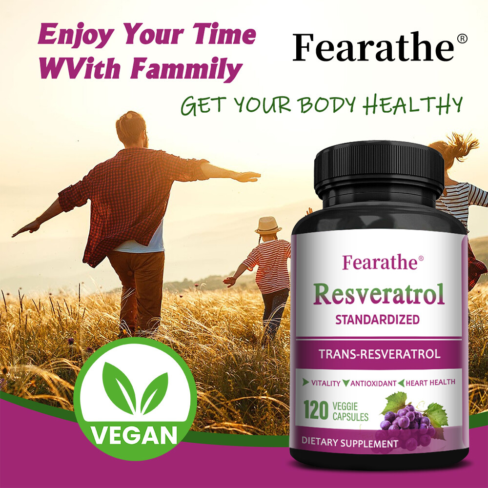 Resveratrol Maximum 1000 MG Strength Natural AntiAging Antioxidant Heart Health