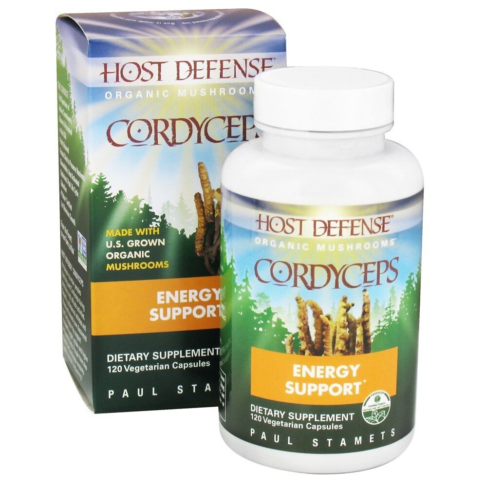 Fungi Perfecti Host Defense Cordyceps Energy Support, 120 Vegetarian Capsules