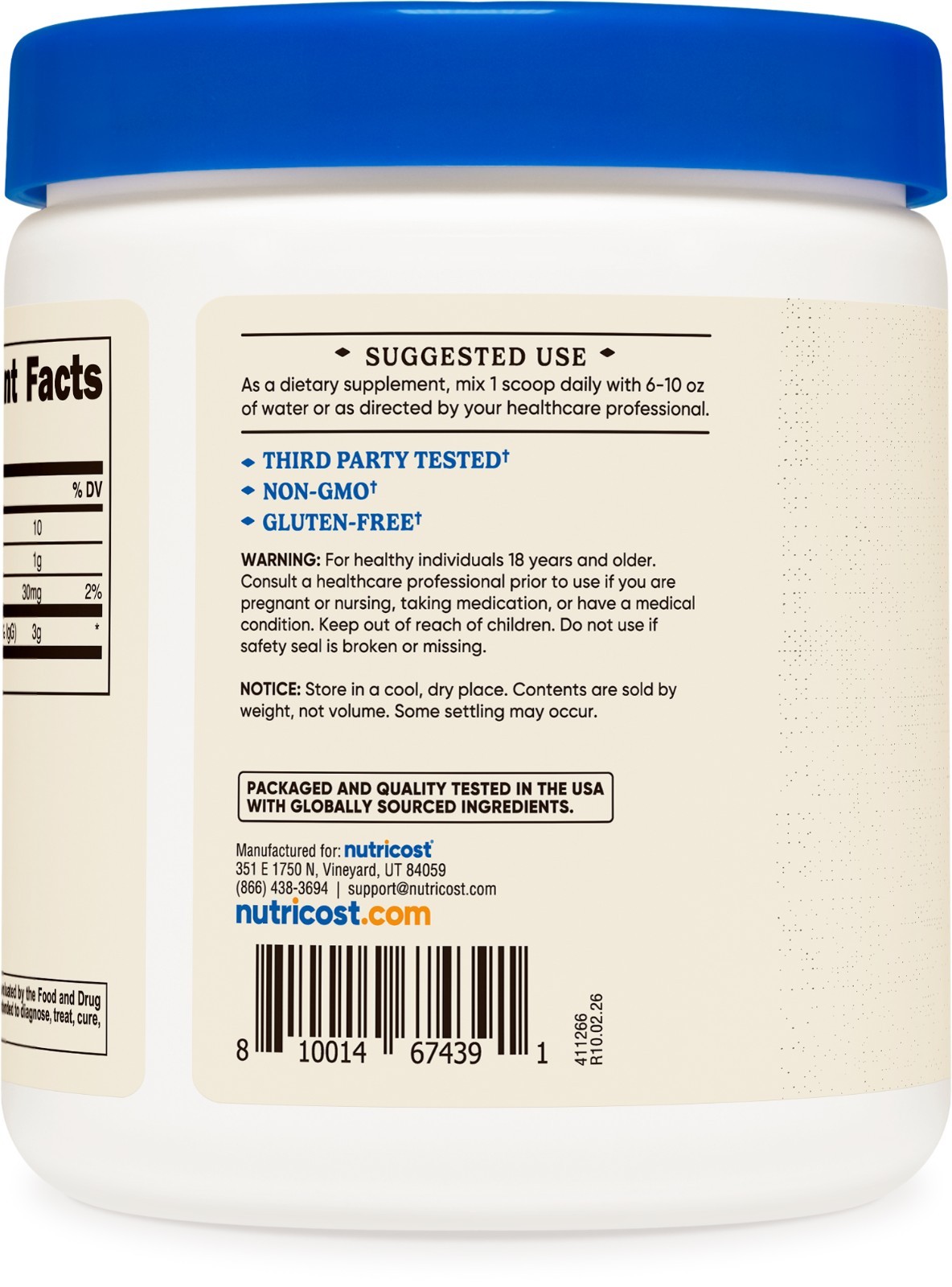 Nutricost Colostrum Powder 8 oz, Lactoferrin and Minimum 30% Immunoglobulins