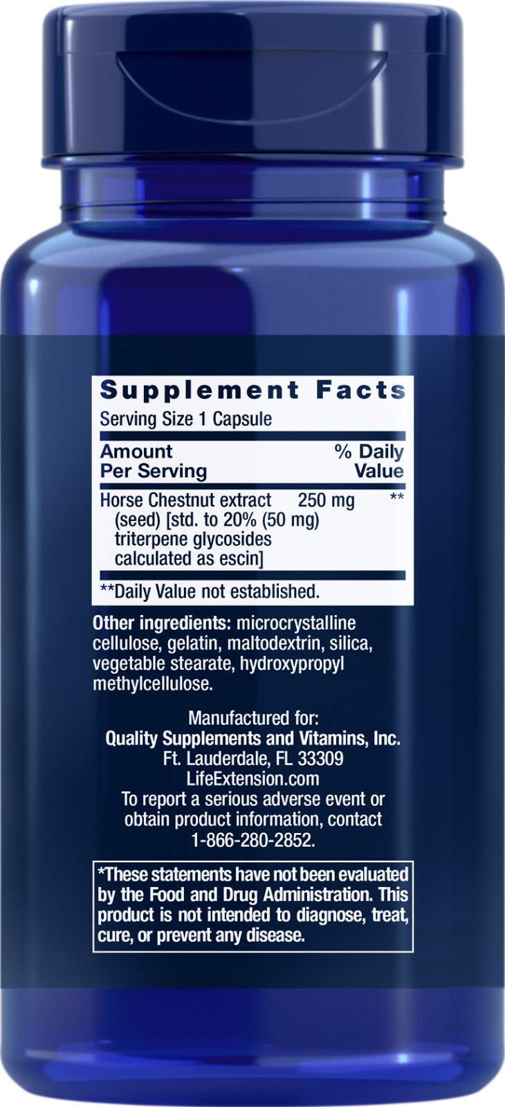 Life Extension VENOTONE 250 MG 60 CAPSULES