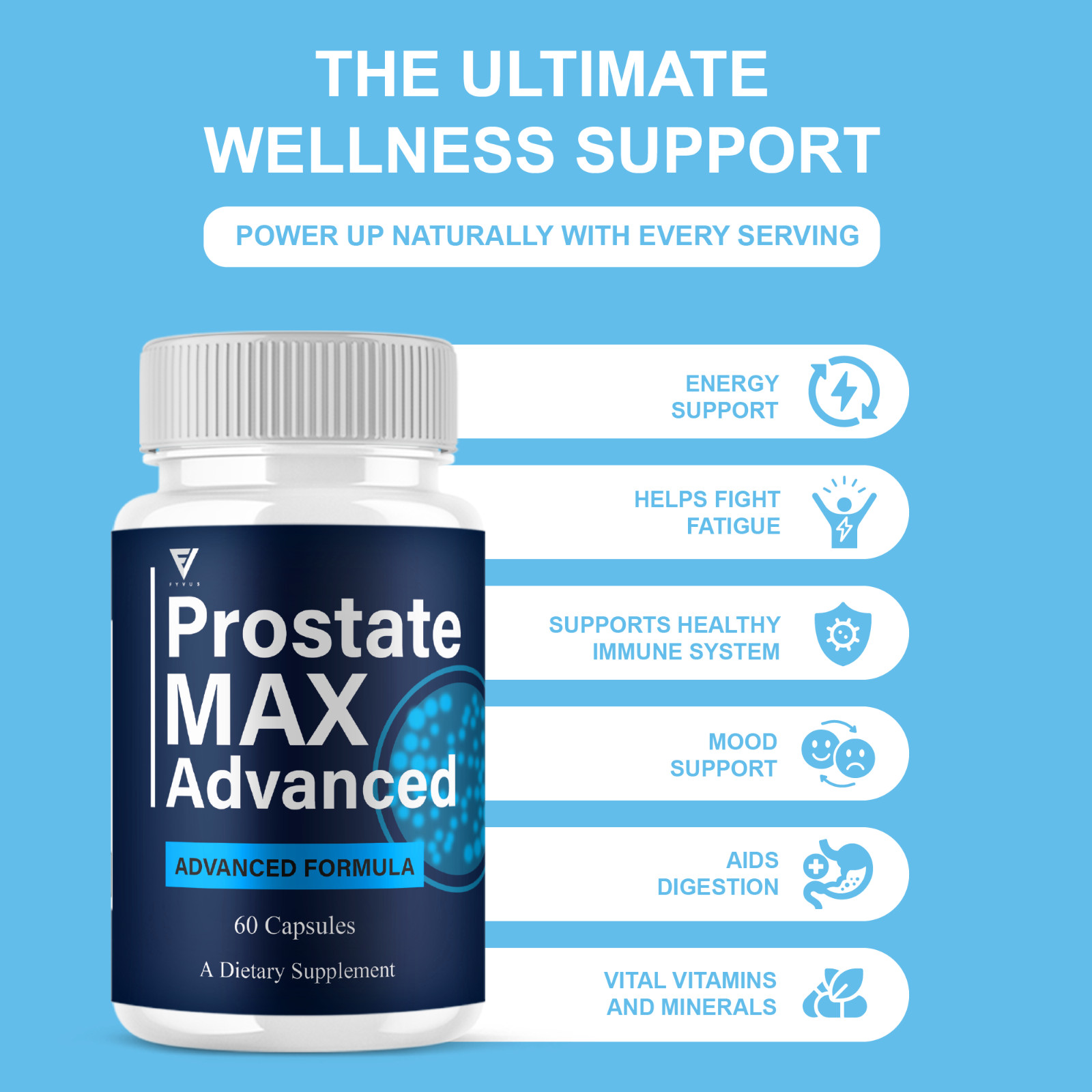 (2 Pack) Prostate Max Advanced Capsules, ProstateMax Daily Pills (120 Capsules)
