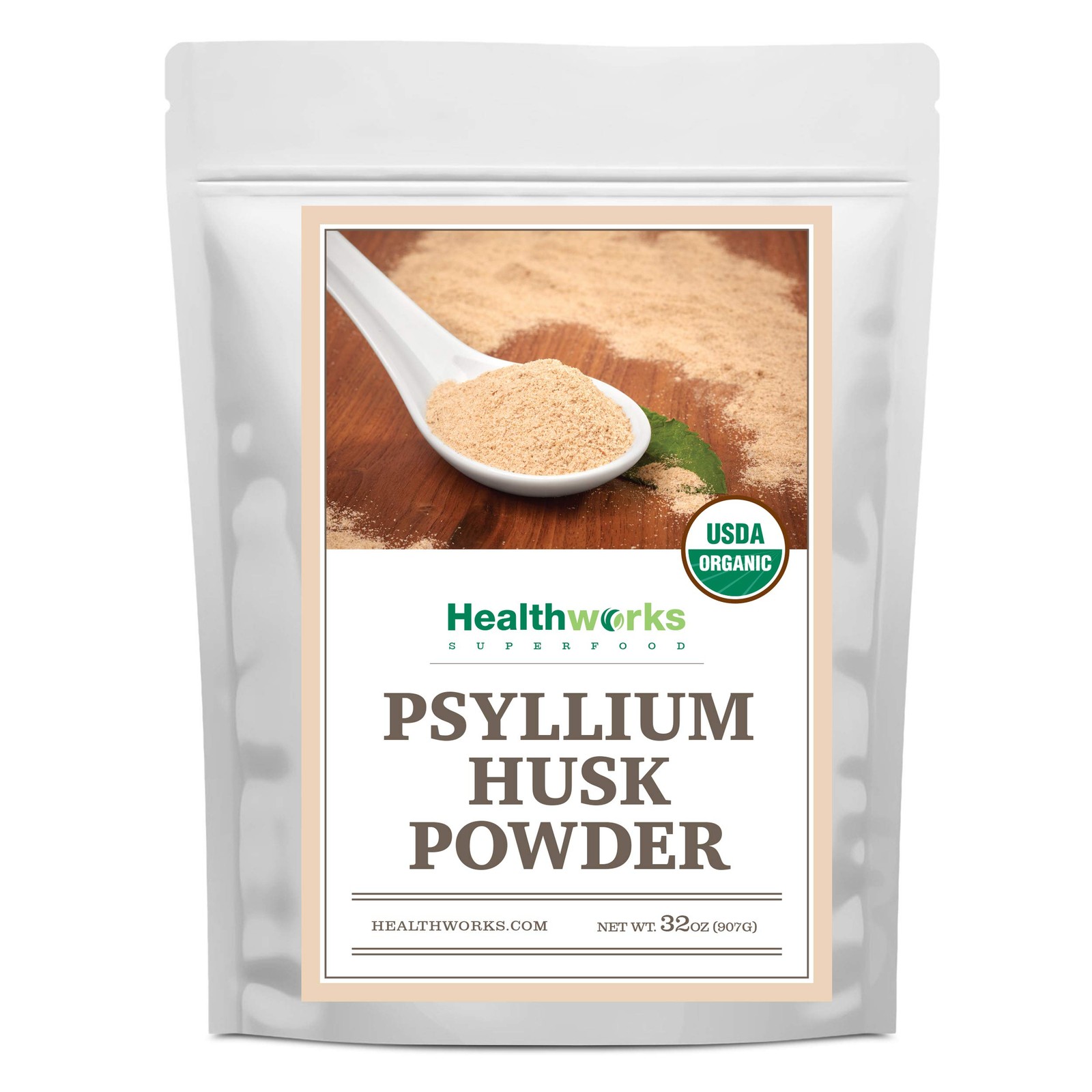 Healthworks Superfoods Organic Psyllium Husk Powder – 32 2 Pound (Pack of 1)