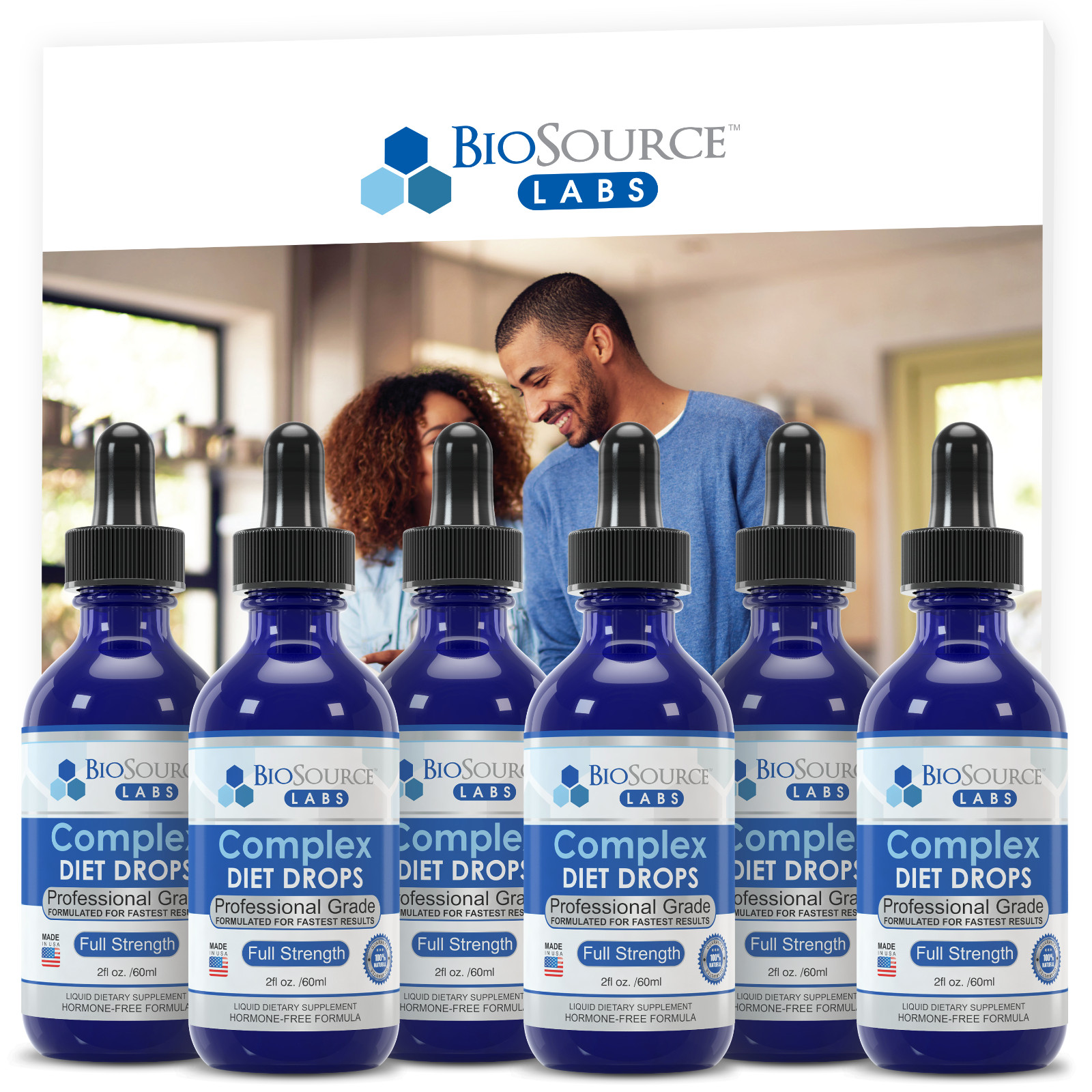 Complex Diet Drops – Natural Weight Management Drops 2 oz – Pack of 6