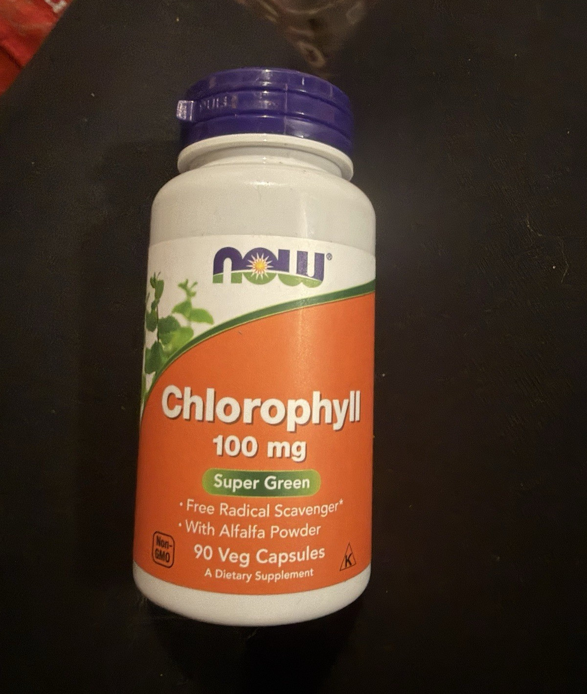 NOW Chlorophyll 100mg Super Green Antioxidant Vegetarian Capsules 90 Count