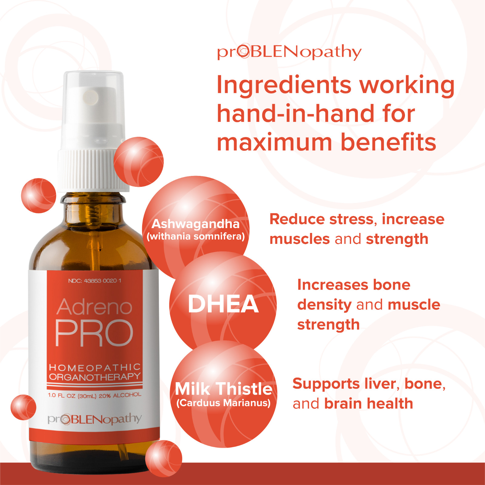 AdrennoPRO Adrenal Support for Immune System and Stress Fast Absorbing Spray