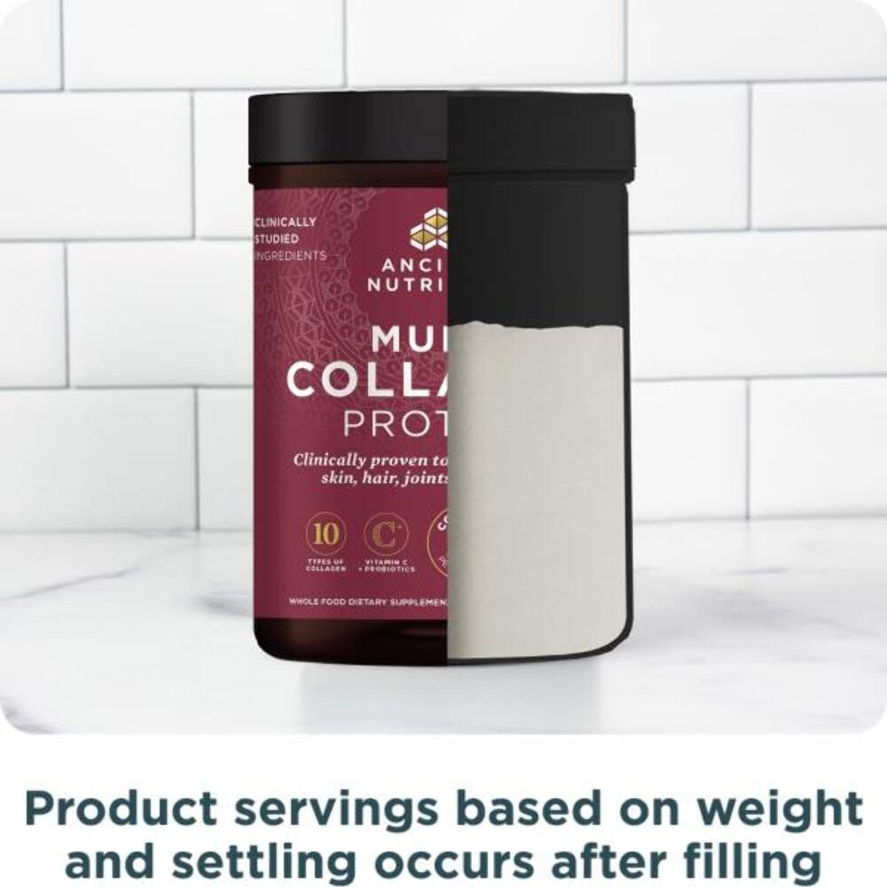 1/28 Ancient Nutrition Collagen Powder Protein with Probiotics, Unflavored Multi