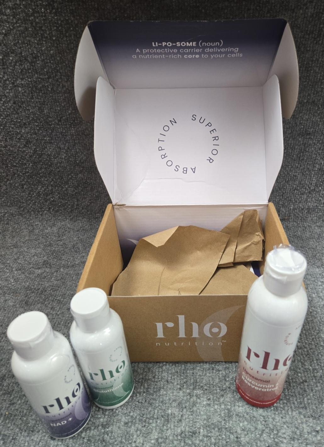 Rho Nutrition – Cellular Health Essentials Bundle – Liquid Liposomal Supplement