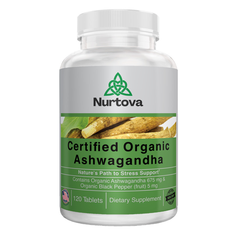 Nurtova Certified Organic Ashwagandha Tablets