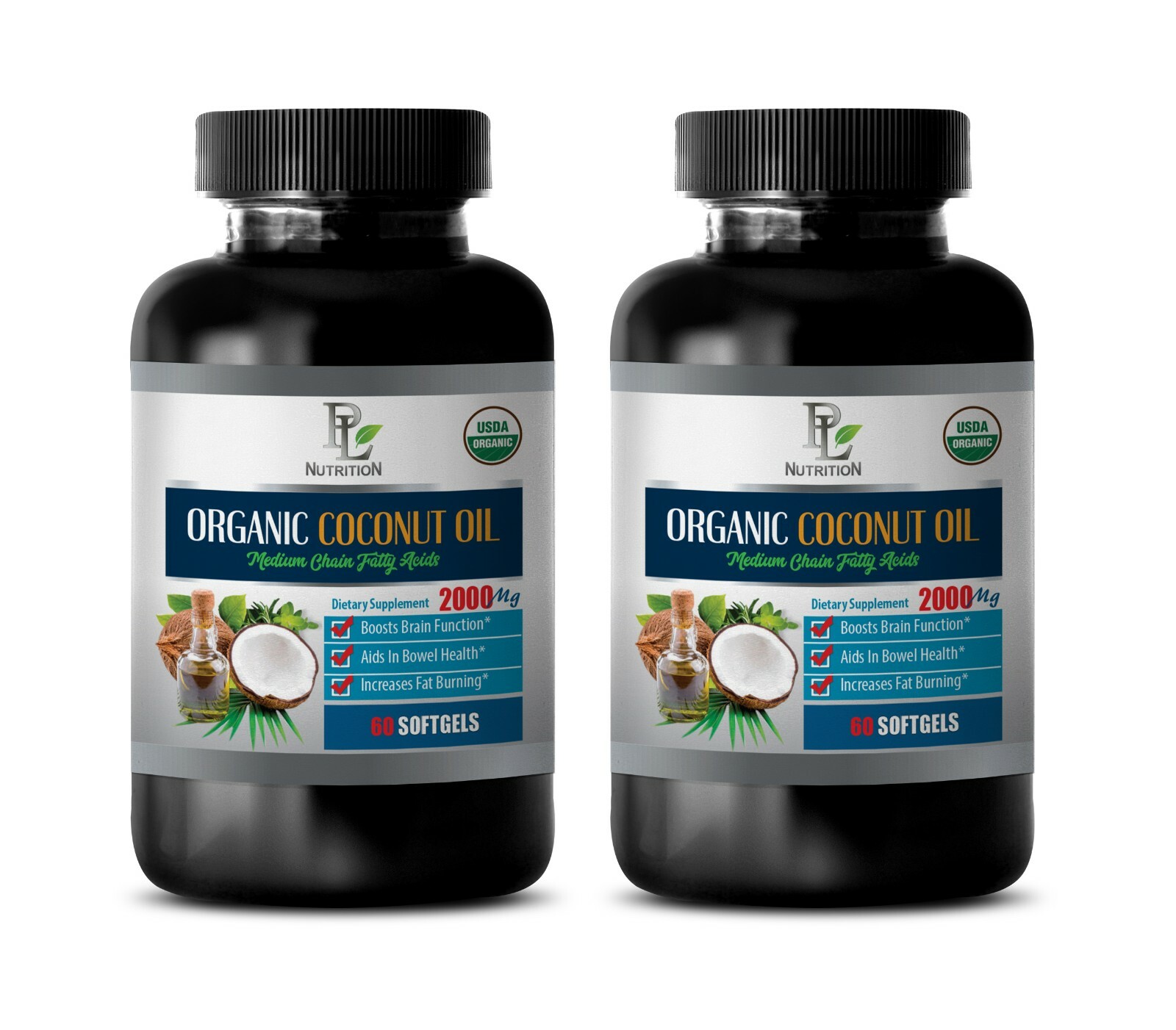 digestion relief – COCONUT OIL ORGANIC – speed metabolism 2 BOTTLE