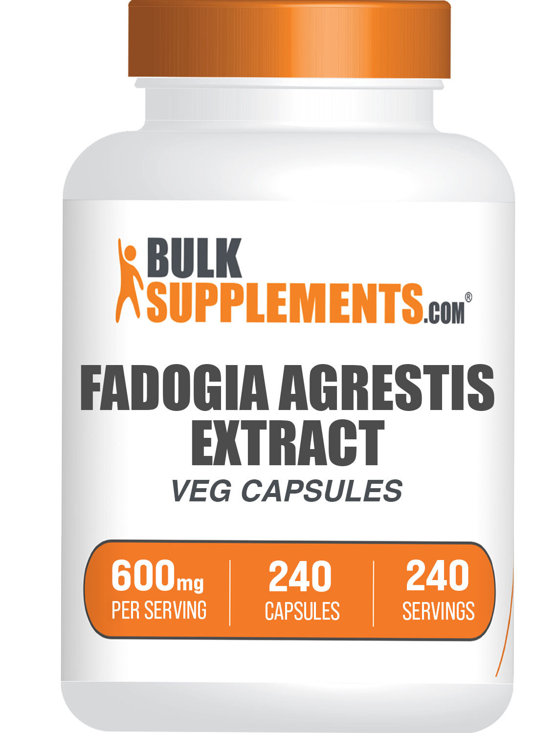 BulkSupplements Fadogia Agrestis 240 Capsules – 600 mg Per Serving