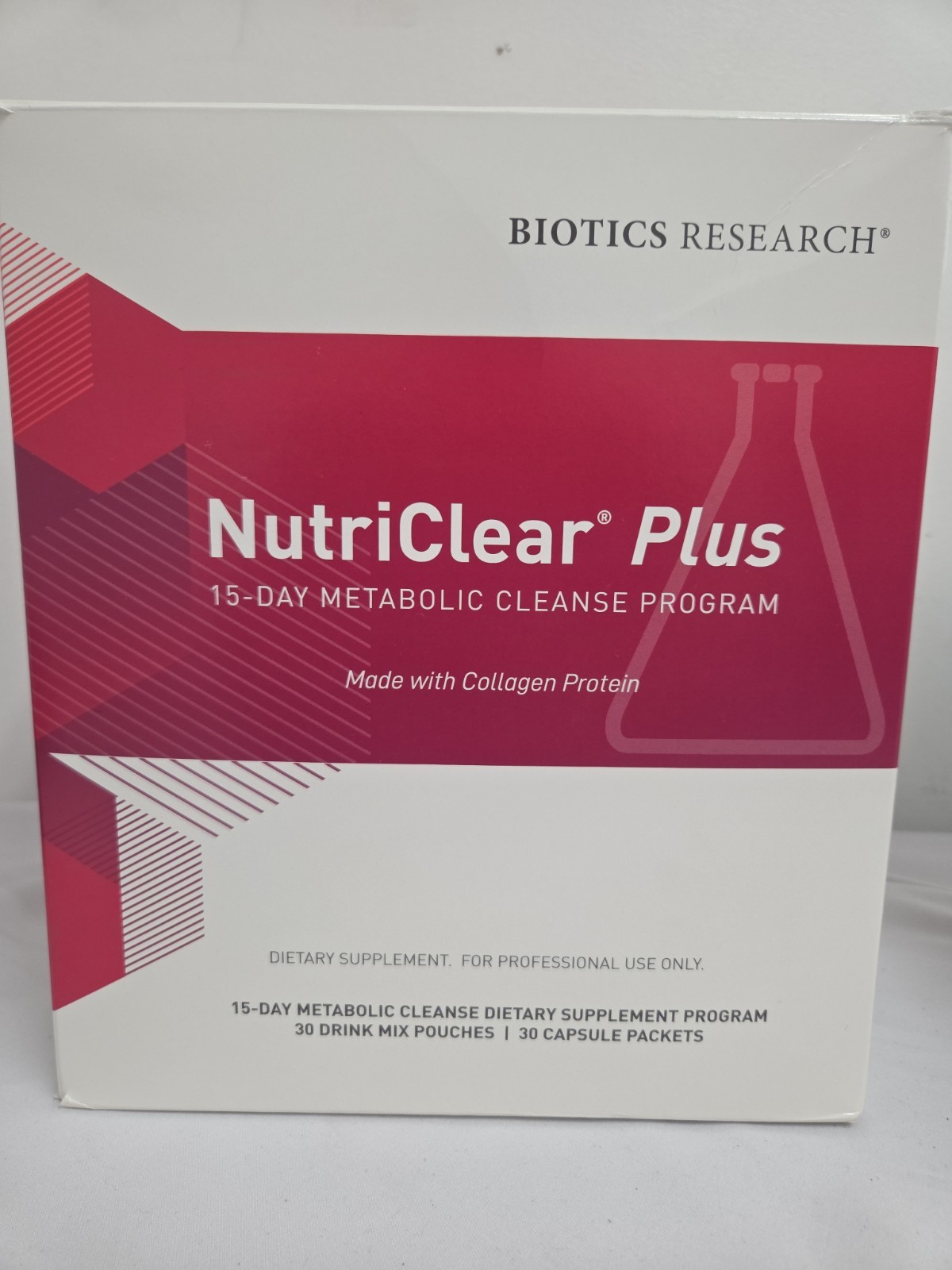 Biotics Research NutriClear Plus 15-Day Metabolic Cleanse Kit 19 Pouches Packets