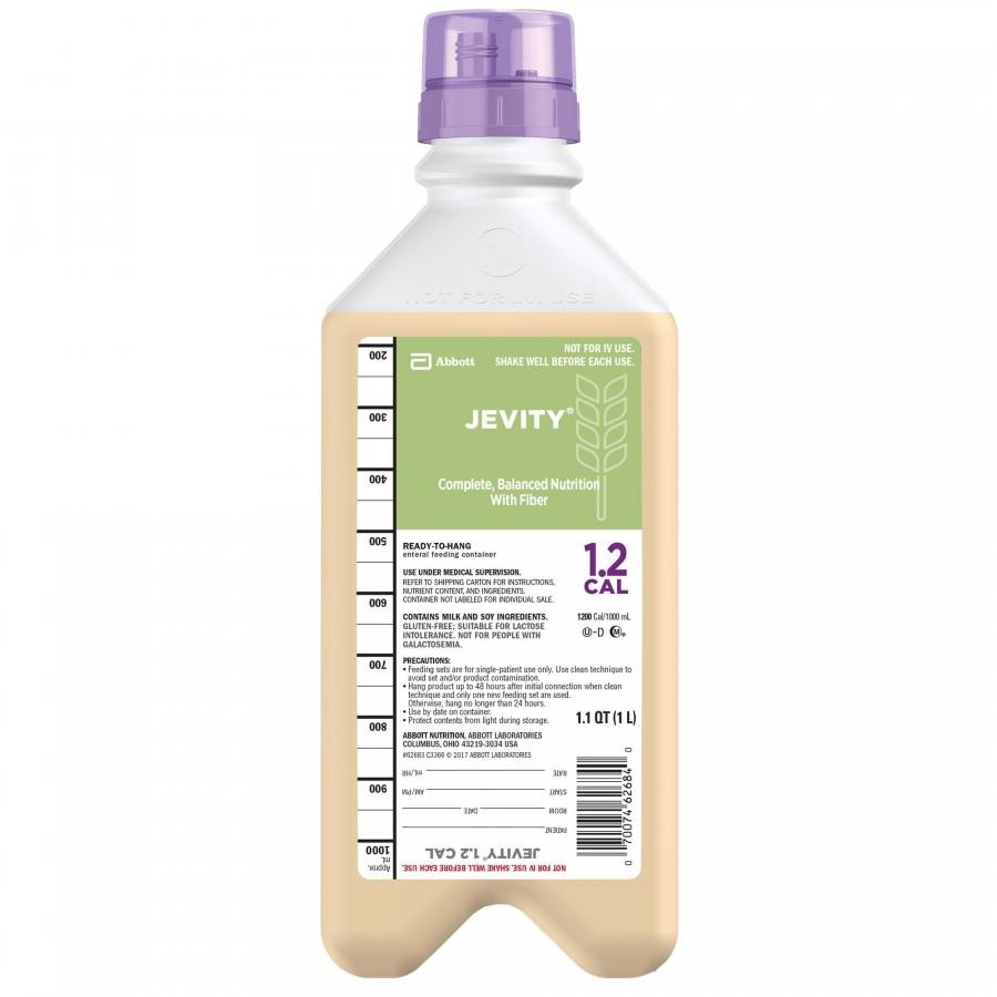 Abbott Jevity 1.2 Cal Tube Feeding Formula 1200 Cals Adult 33.8oz Carton,1 Count