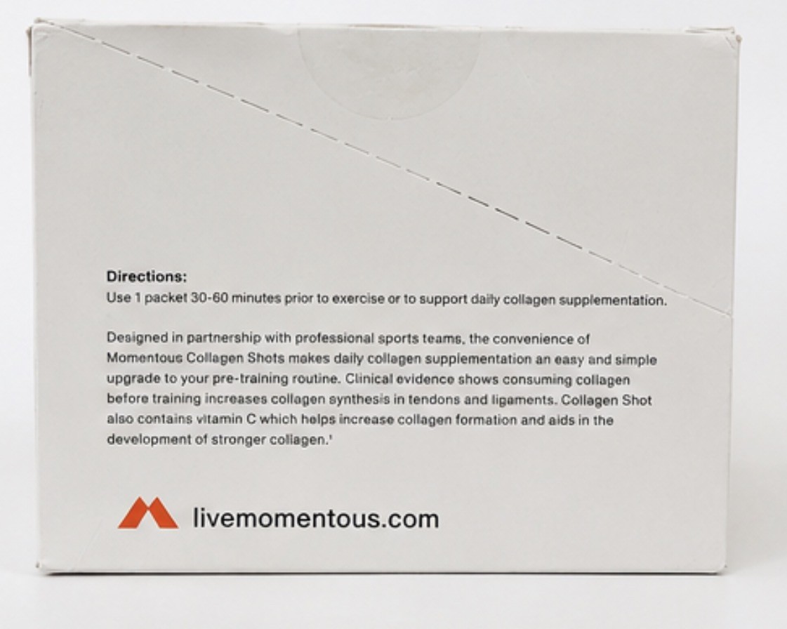 Momentous Collagen Shot Supplement 15 Count Orange Mango Exp 04/2027 New🎉
