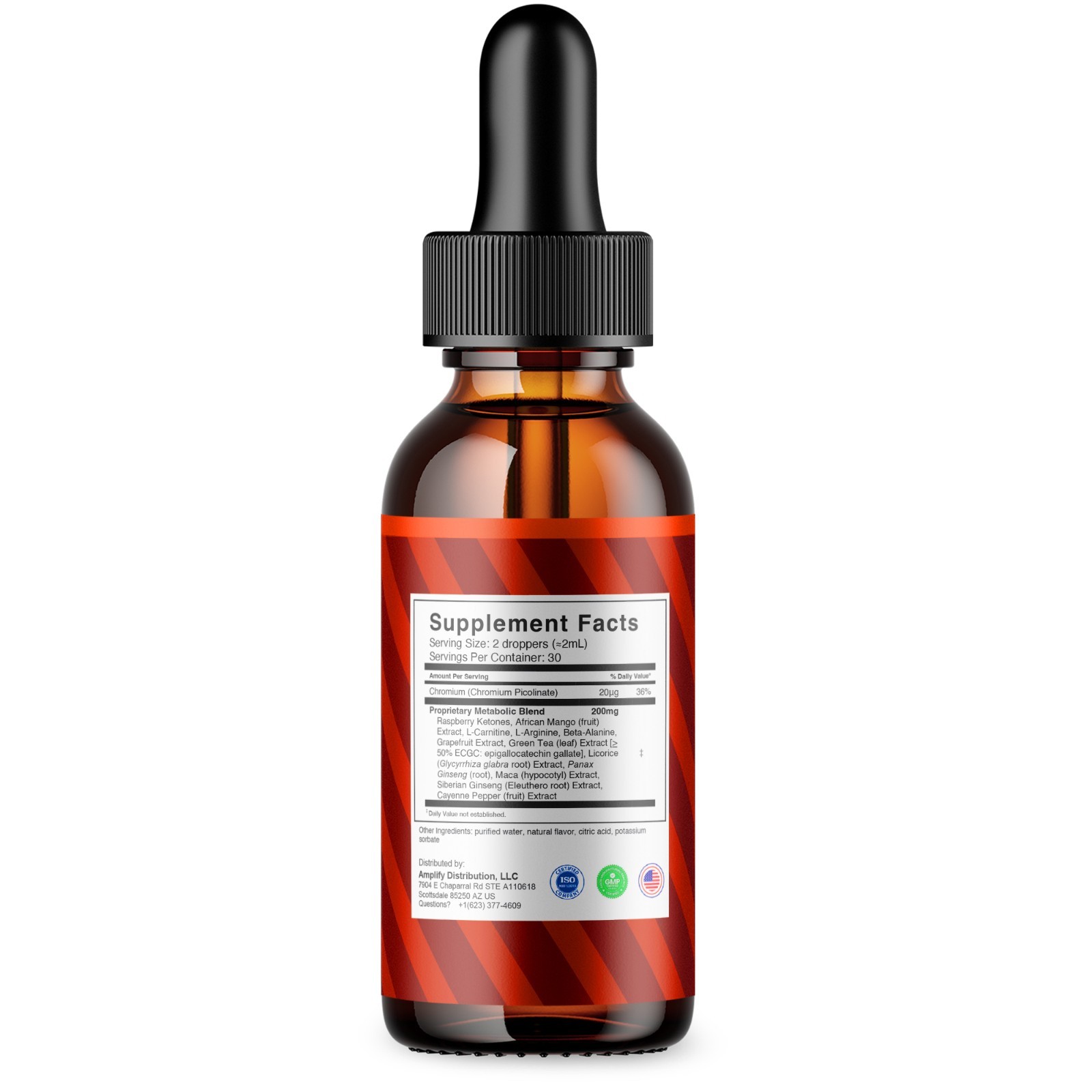 (5 Pack) Choco Burn Premium Weight Management Liquid Drop Supplement (10oz)