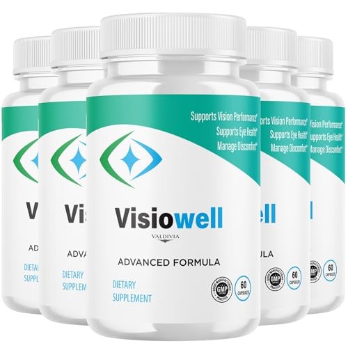 VisioWell Advanced Wellness Supplement Capsules Daily Health 5 Pack 300Ct