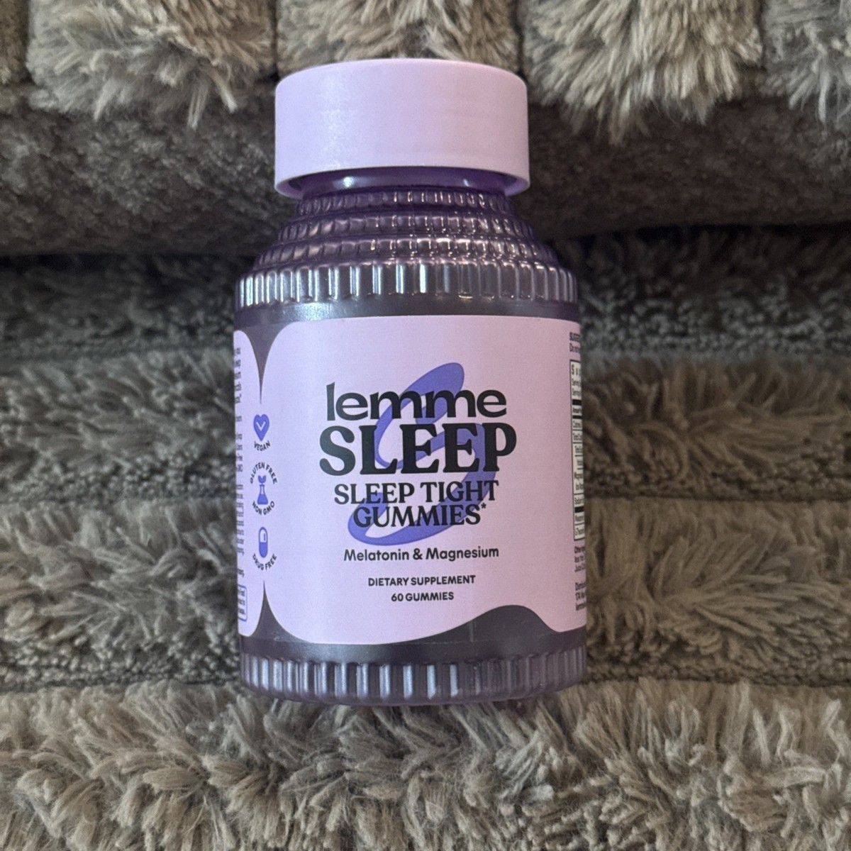 Lemme Sleep Gummies with 5mg Melatonin, Berry Flavored (60 Count)