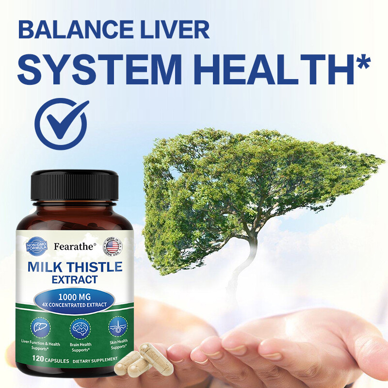 Milk Thistle Extract 1000mg – Promotes Healthy Liver Function