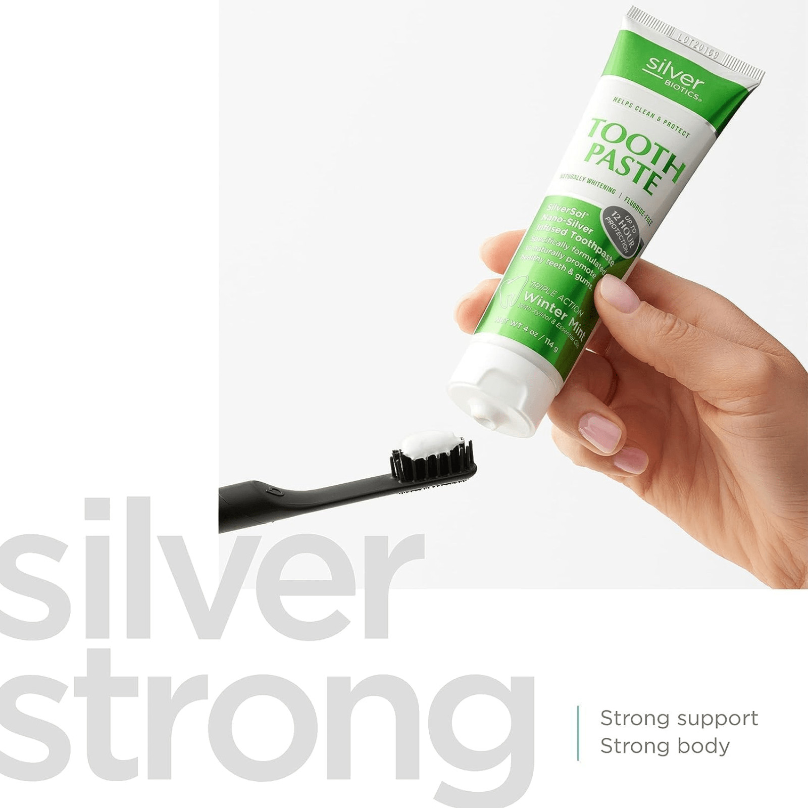 American Biotech Labs Silver Biotic Toothpaste 4 Oz Fluoride Free