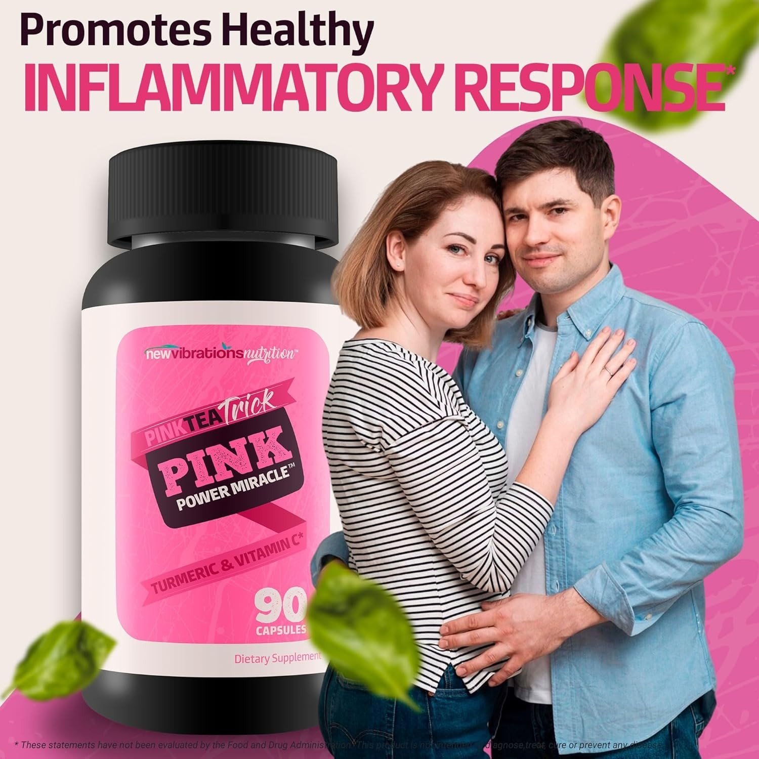 Pink Tea Trick Turmeric Green Tea Pink Power Promotes Healthy Metabolic Function