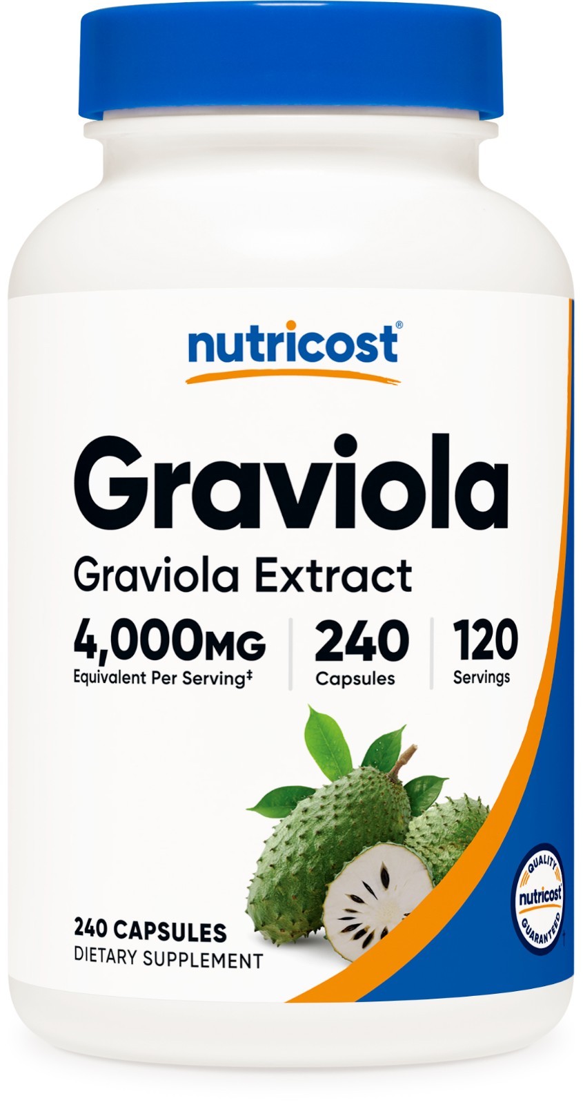 Nutricost Graviola Extract (4,000mg Equivalent) 240 Capsules – Soursop