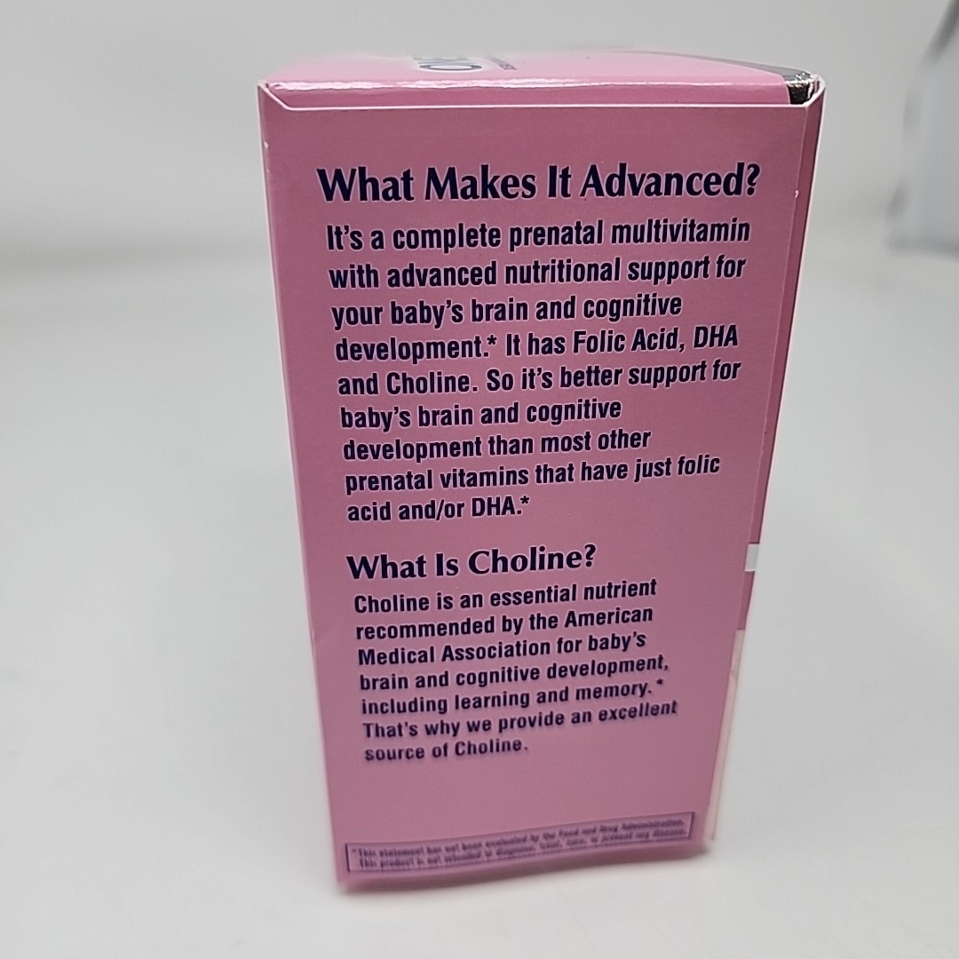 One A Day Prenatal Advanced Multivitamin Softgels 60 Ct + Choline Tablets 60 Ct