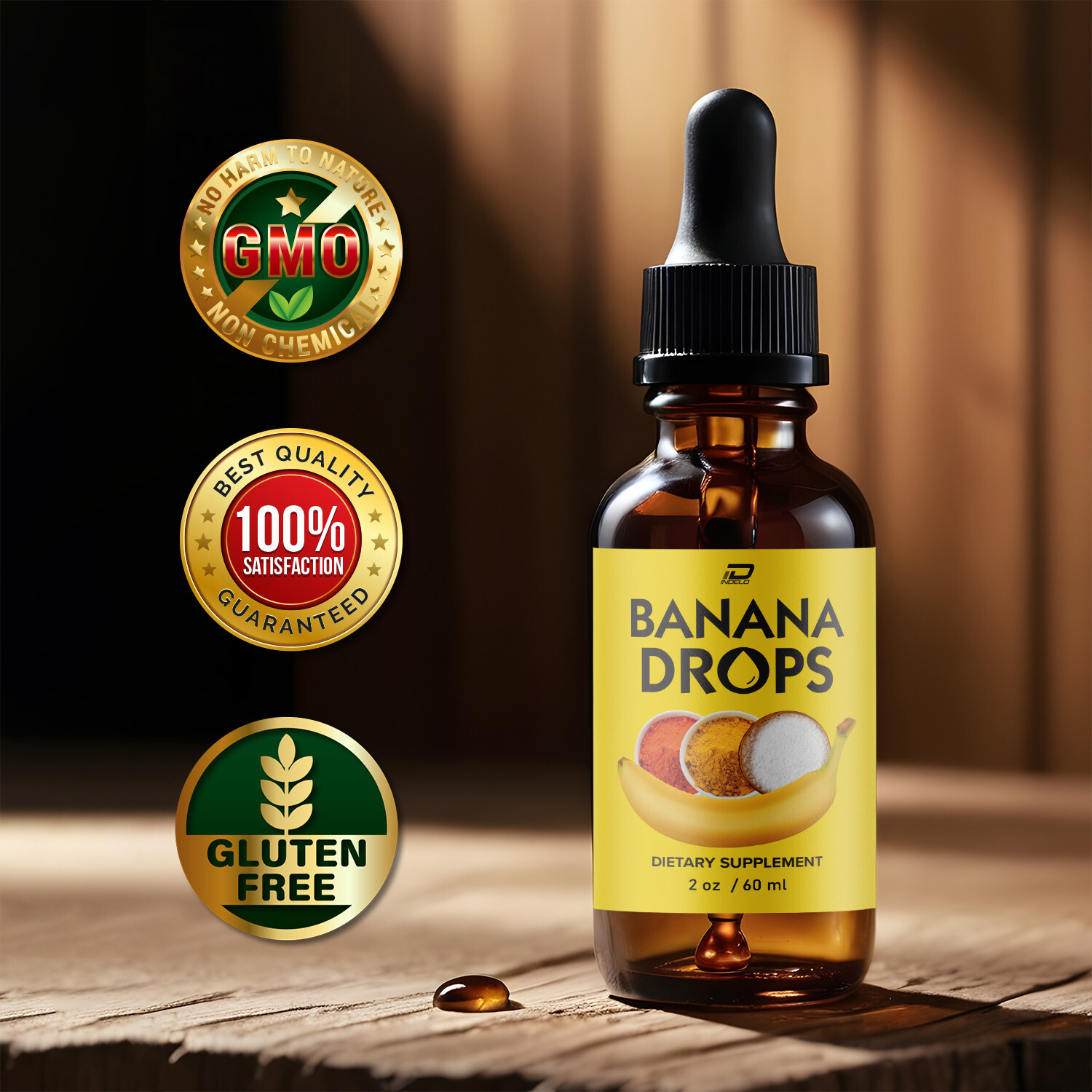 Banana Drops for Weight Loss Liquid Supplement, Banana Drops Official (1 Pack)