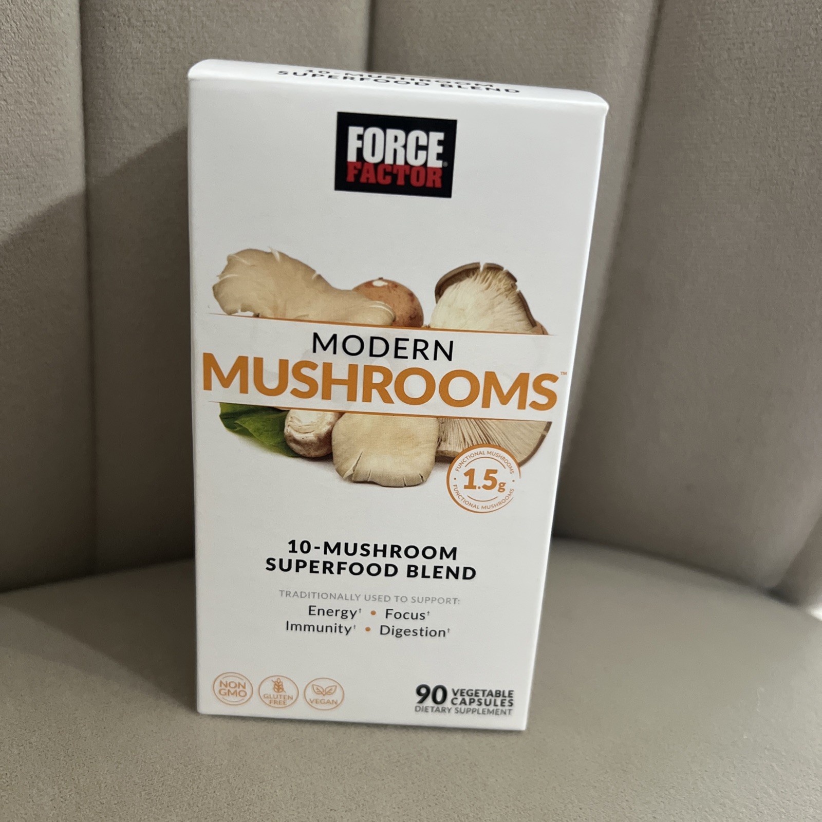 Force Factor Modern Mushrooms 10-Mushroom Superfood Blend 90 Veggie Caps