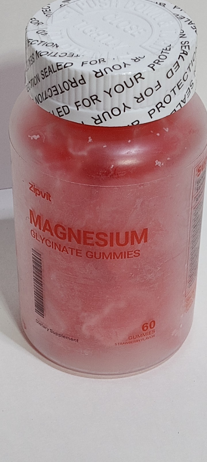 Lot of 2 Zipvit Magnesium Glycinate Gummies 60 Count Dietary Supplement