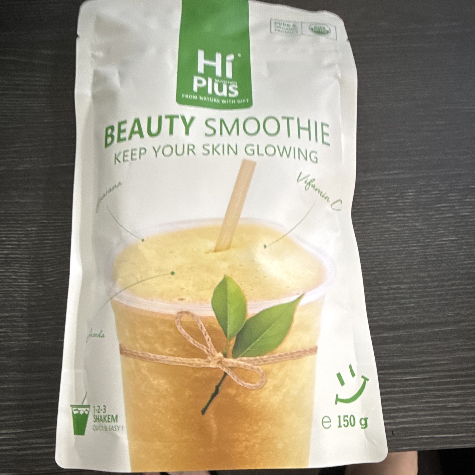 HiPlus Beauty Smoothie Powder Vitamin C USDA Organic Skin Care 150g