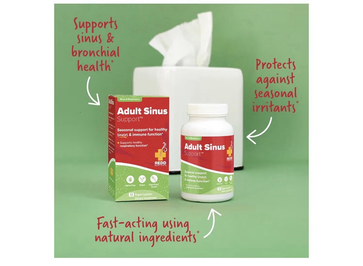Redd Remedies, Adult Sinus Support Respiratory Immune Seasonal Support 72capsule