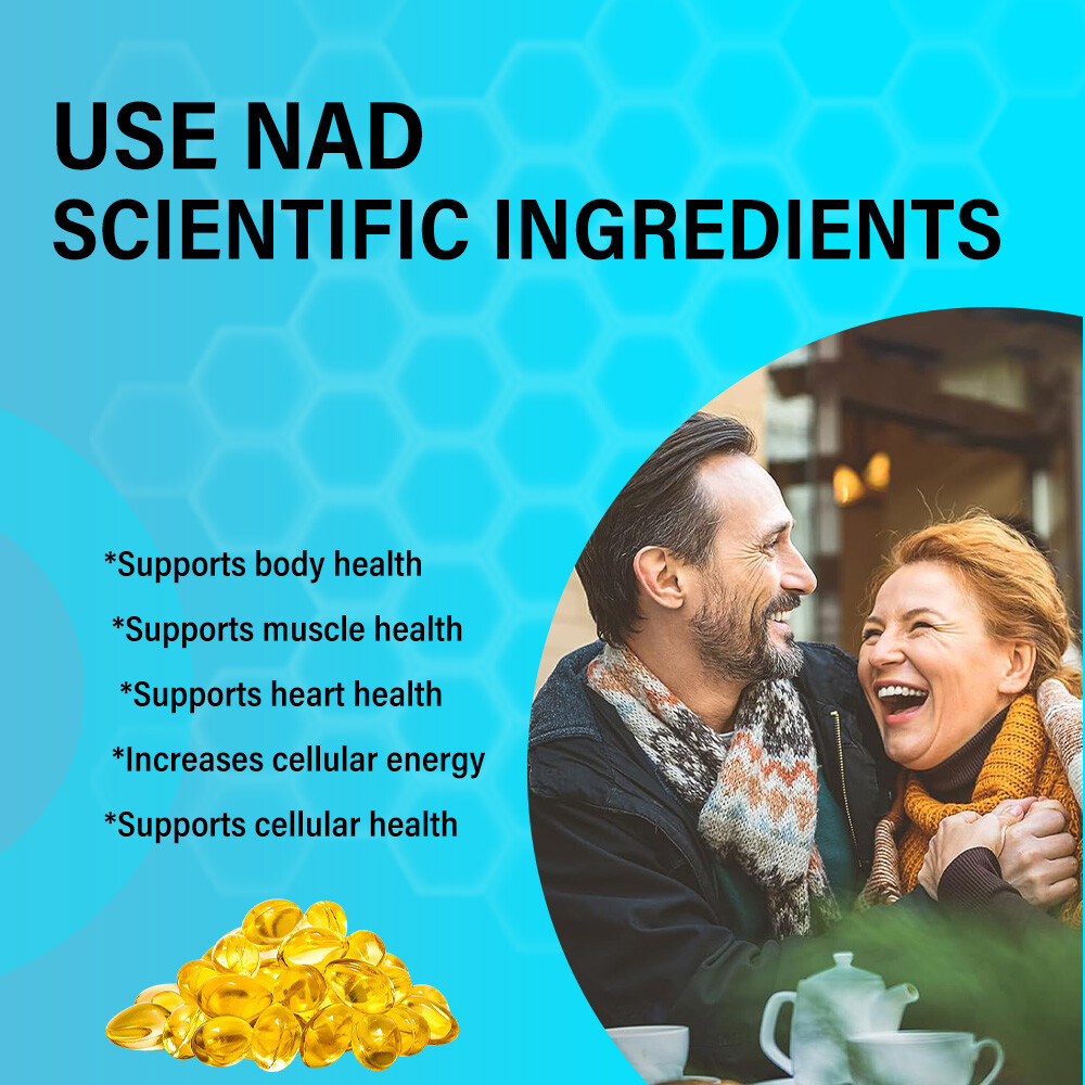 NAD+ Resveratrol Capsules, Boosts Energy Levels And Brain Function