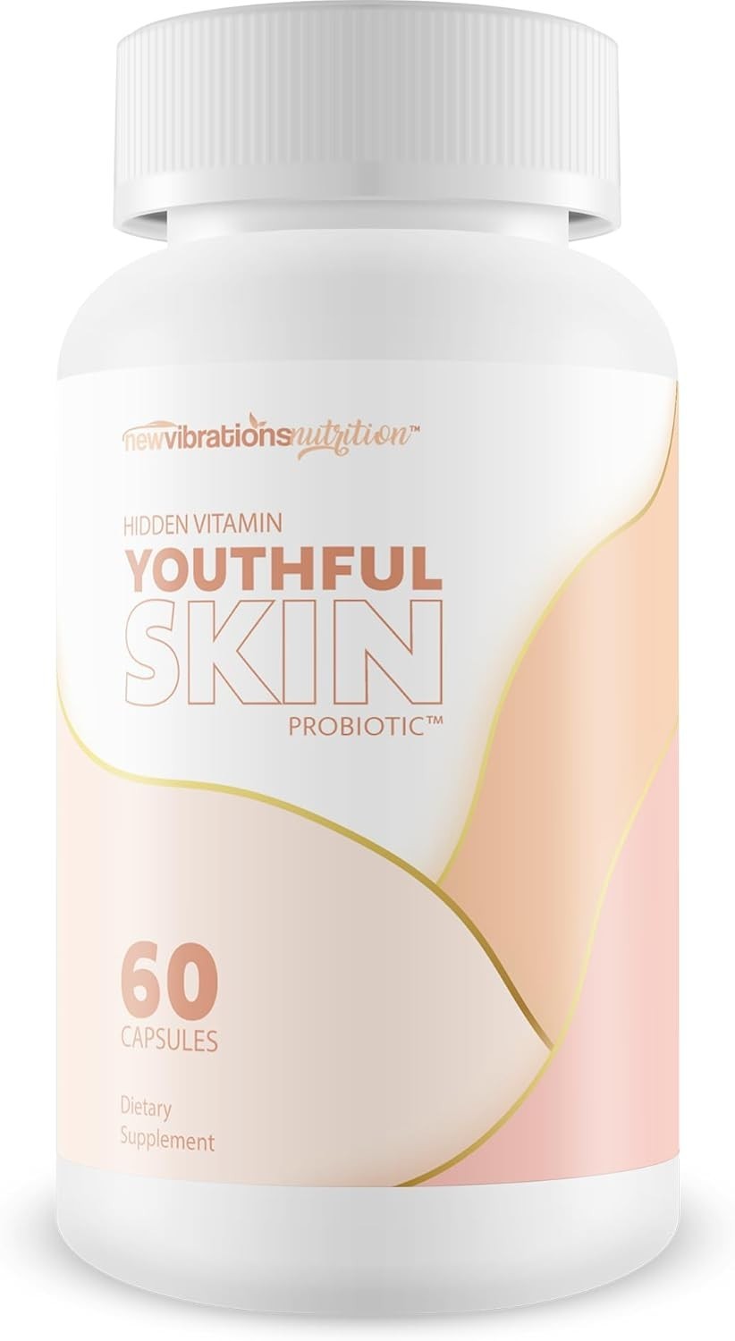YOUTHFUL SKIN PROBIOTIC – ANTI SGING SKIN PROBIOTICS FOR WOMEN & MEN, VITAMIN D