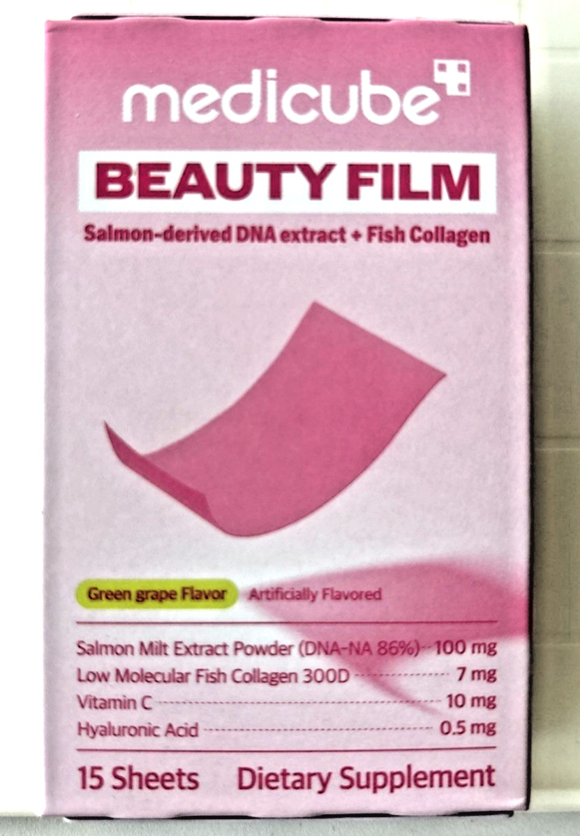 medicube Beauty Film Salmon-derived DNA extract ~ Green Grape 15 Sheets Exp 2028