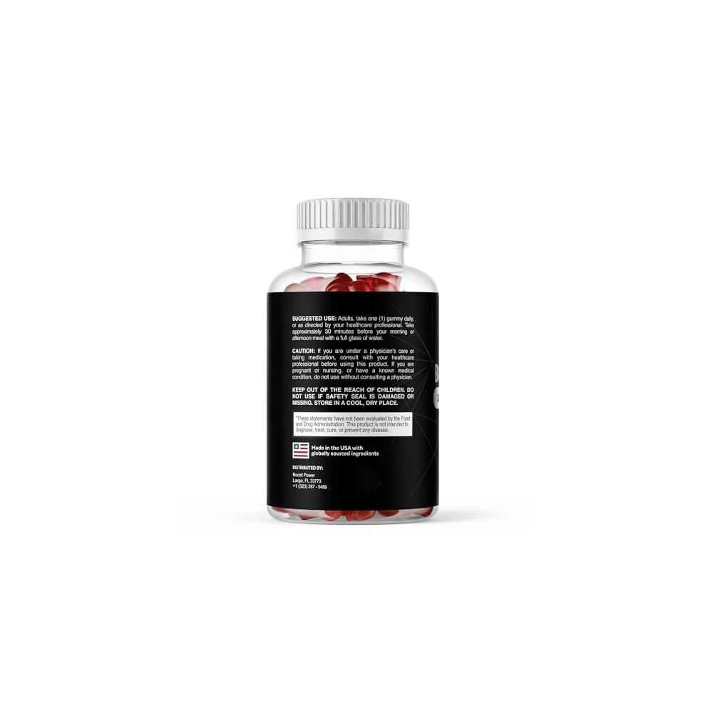 Valdivia Boost Power 90 Gummies 3 Pack Dietary Supplement Made in USA