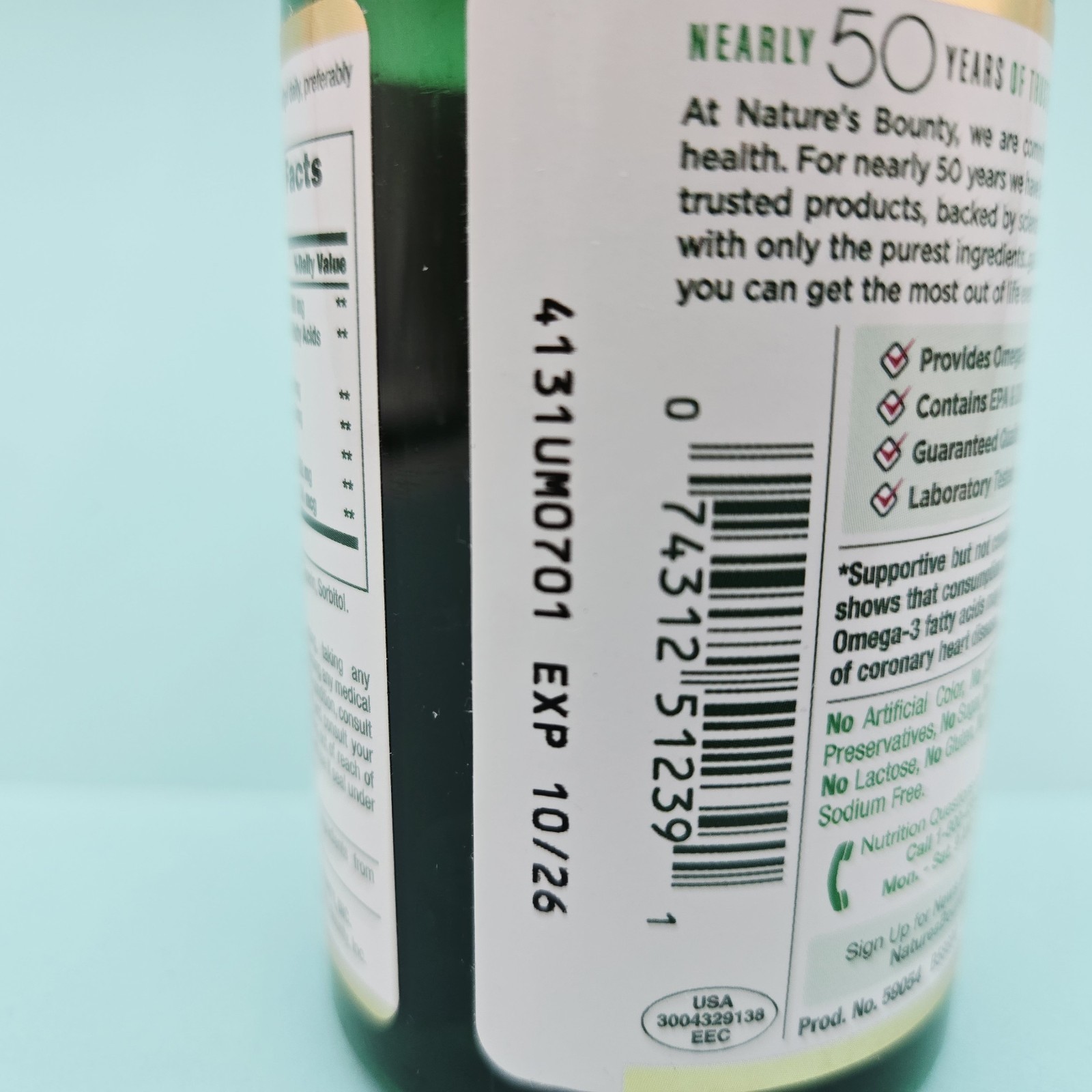 Krill Oil 500 mcg by Nature’s Bounty Provides Omega-3 30 Rapid Release Softgels